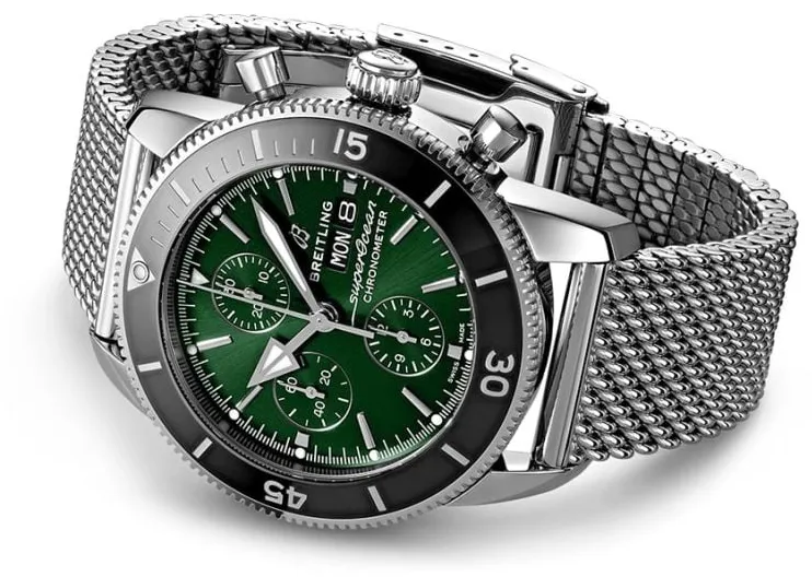 Breitling Superocean Heritage A13313121L1A1 44mm Stainless steel Green 2
