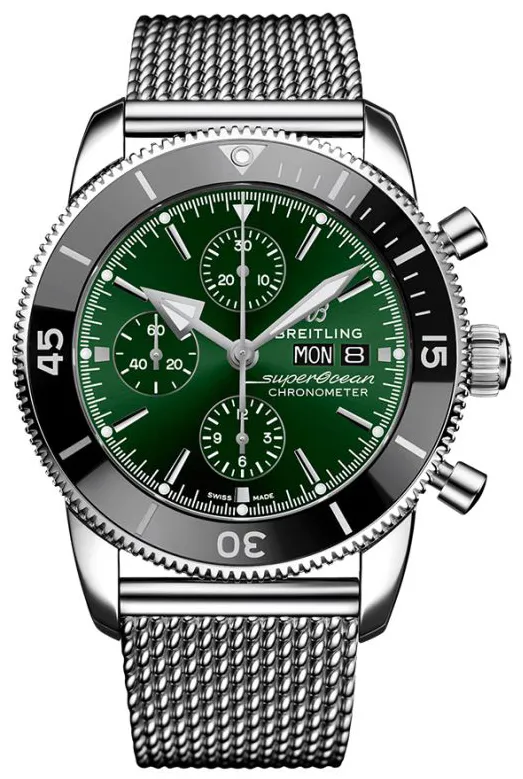 Breitling Superocean Heritage A13313121L1A1 44mm Stainless steel Green 4