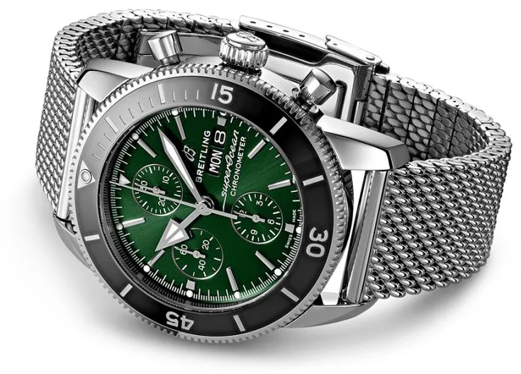 Breitling Superocean Heritage A13313121L1A1 44mm Stainless steel Green 6
