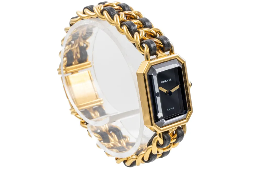 Chanel Première H0001 25mm Gold-plated Black 3