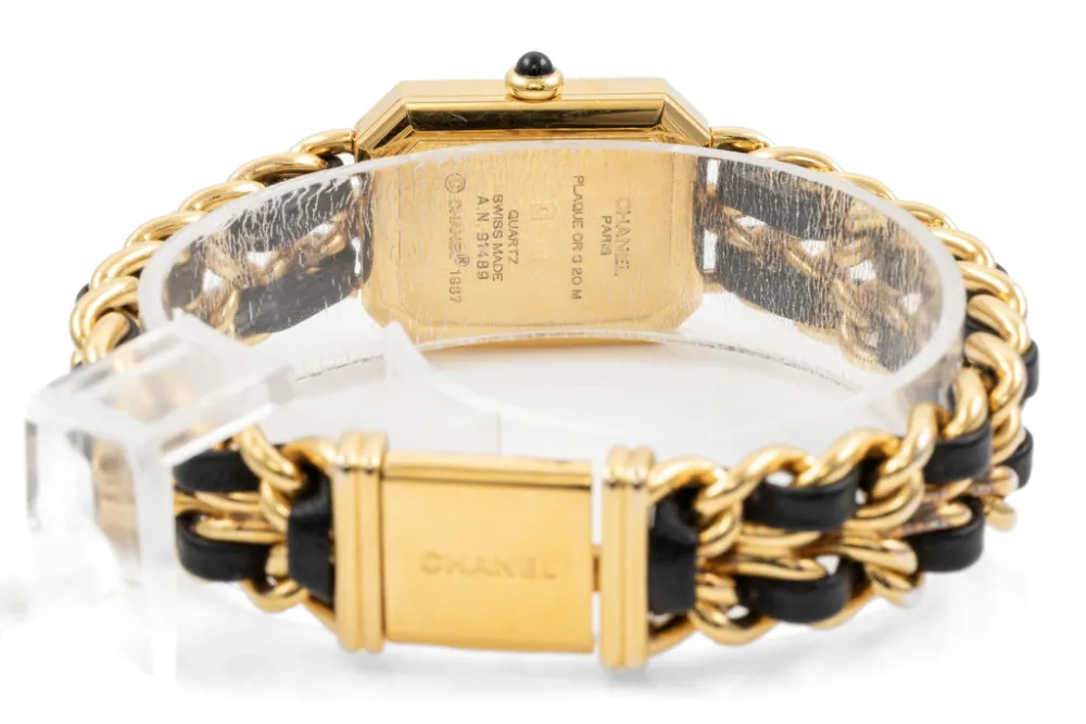 Chanel Première H0001 25mm Gold-plated Black 4