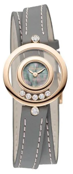 Chopard Happy Diamonds 209415-5003 26mm 18-Carat Rose Gold Sapphire crystal