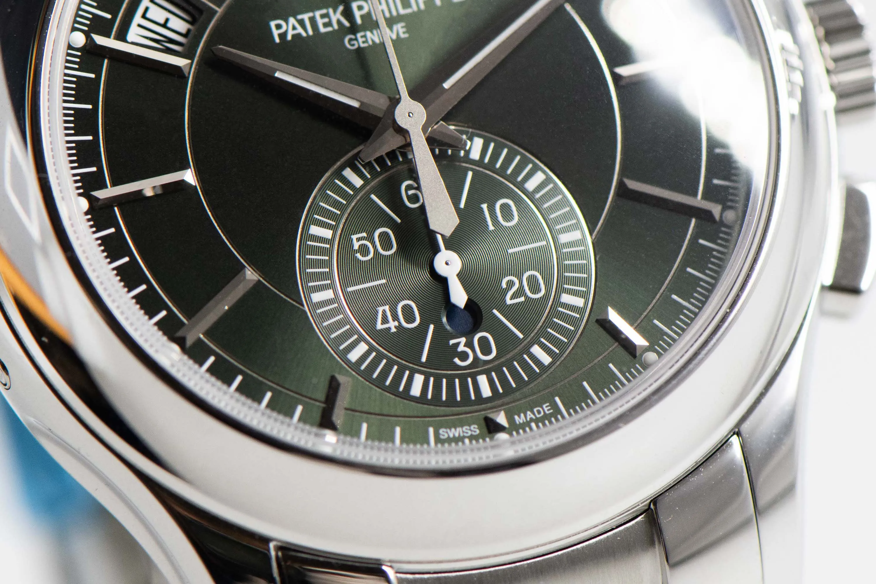 Patek Philippe Annual Calendar Chronograph 5905/1A 42mm Stainless steel Green 6