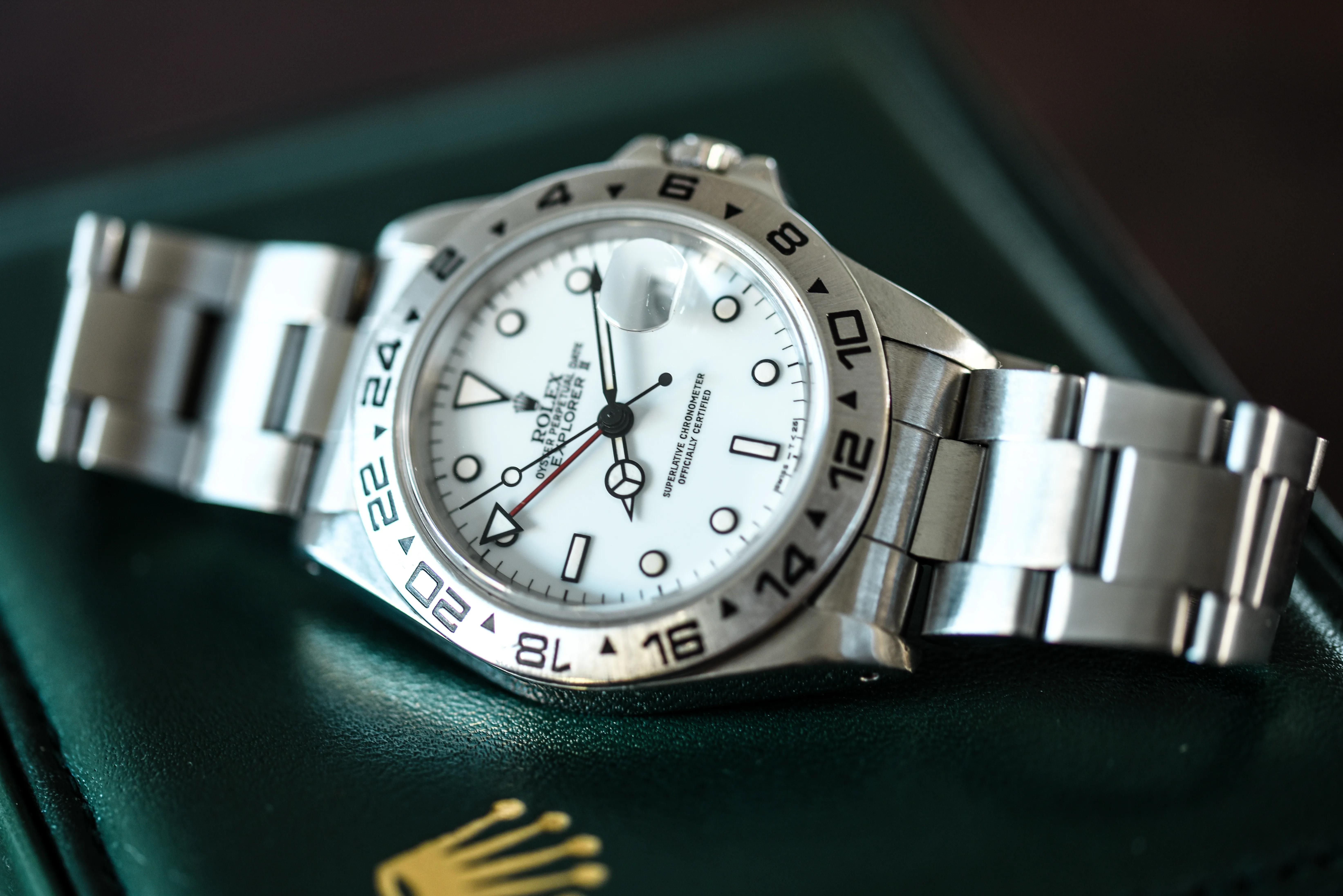 Rolex Explorer II 16550 40mm Stainless steel White