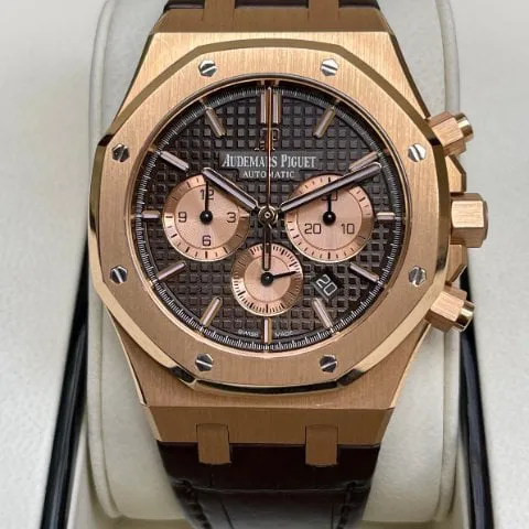 Audemars Piguet Royal Oak 26331OR.OO.D821CR.01 41mm Rose gold Brown