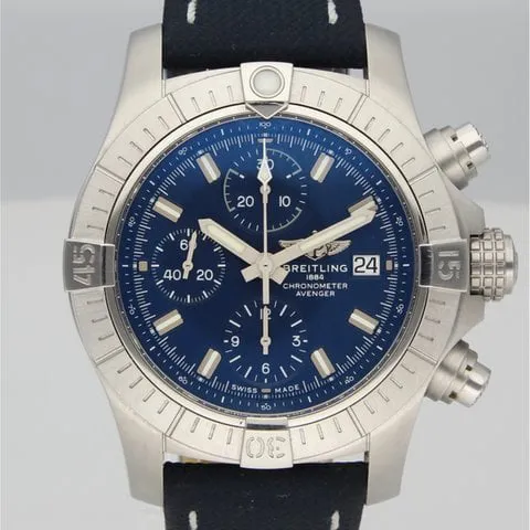 Breitling Avenger A13385101C1X1 43mm Stainless steel Blue