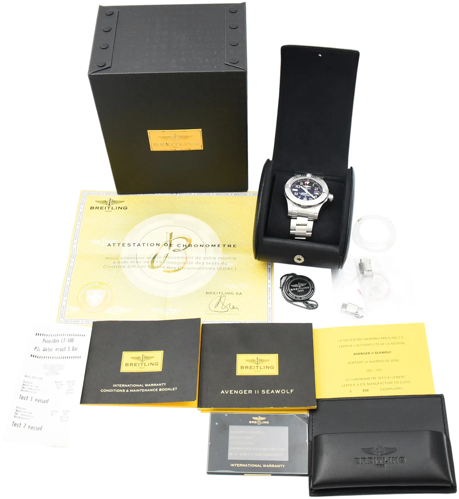 Breitling Avenger A17331 45mm Stainless steel Black Arabic 3