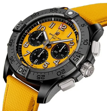 Breitling Avenger SB0147101I1X2 44mm Black ceramic Yellow