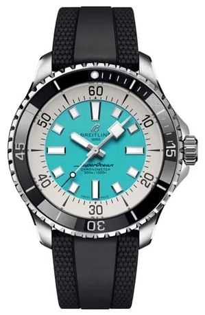 Breitling Superocean A17376211L2S1 44mm Stainless steel Turquoise