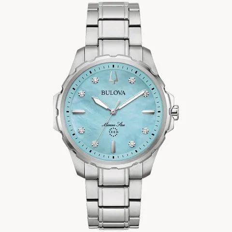 Bulova 96P248 38mm Stainless steel Blue