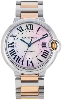 Cartier Ballon Bleu W6920033 Rose gold and Stainless steel Pink