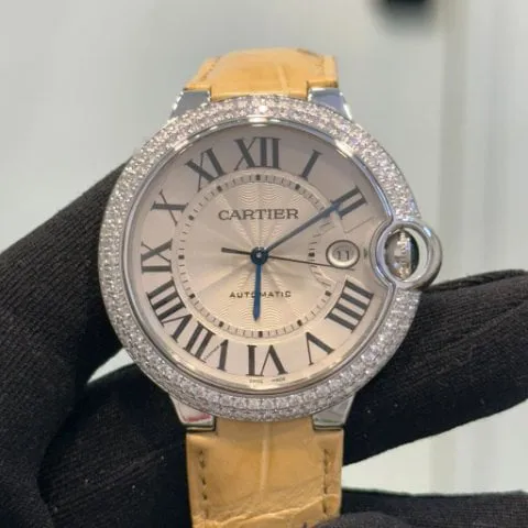 Cartier Ballon Bleu WE900951 42mm White gold Silver