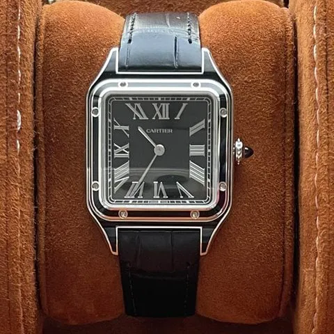 Cartier Santos Dumont WSSA0046 43.5mm Stainless steel Black