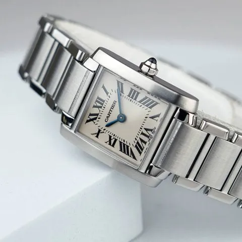 Cartier Tank W51008Q3 20mm Stainless steel Silver