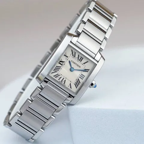 Cartier Tank W51008Q3 20mm Stainless steel Silver