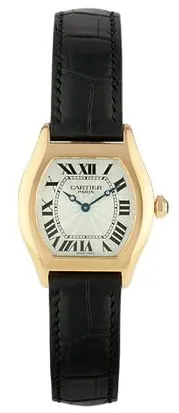 Cartier Tonneau 2645 28mm Rose gold Silver