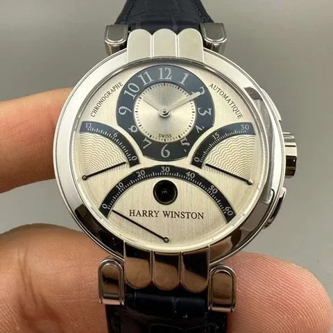 Harry Winston Premier 200-MCRA39W 39mm White gold Silver