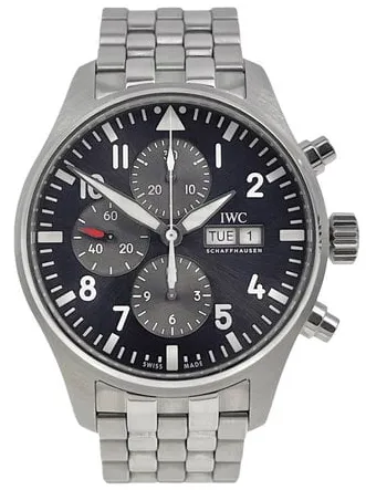 IWC Pilot Spitfire Chronograph IW377719 43mm Steel Grey