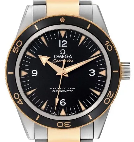 Omega Seamaster 300 233.20.41.21.01.002 41mm Yellow gold and Stainless steel Black