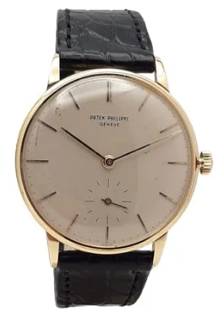 Patek Philippe Calatrava 3410 34mm Yellow gold Silver