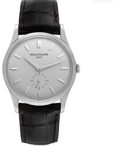 Patek Philippe Calatrava 5196G-001 37mm White gold Silver