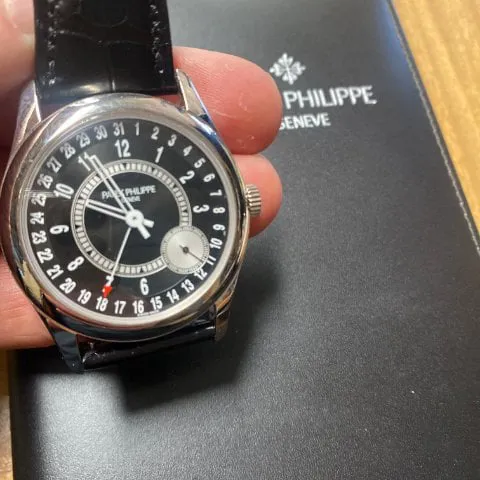 Patek Philippe Calatrava 6006G-001 39mm White gold Black