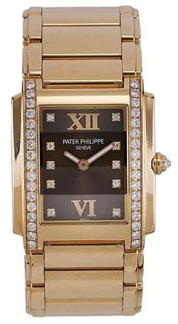 Patek Philippe Twenty~4 4910/11R-010 25mm Rose gold Brown