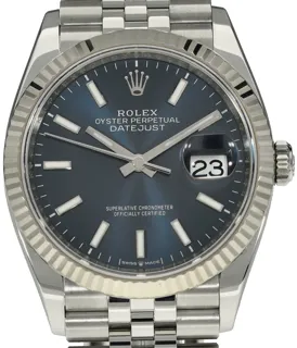 Rolex Datejust 36 126234 White gold and Stainless steel Blue Baton