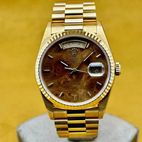 Rolex Datejust 36 16238 36mm Yellow gold Brown