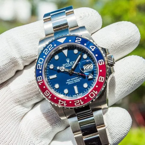 Rolex GMT-Master II 126719BLRO White gold Blue