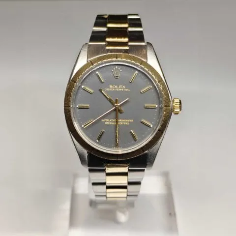 Rolex Oyster Perpetual 34 1038 35mm Yellow gold and Stainless steel Black