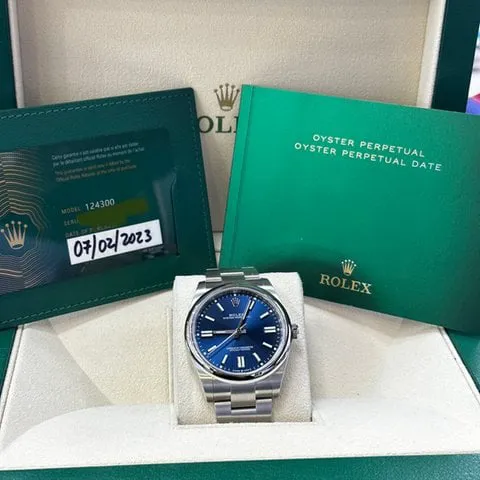 Rolex Oyster Perpetual 41 124300 41mm Stainless steel Blue