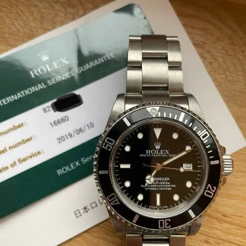 Rolex Sea-Dweller 16660 40mm Stainless steel Black