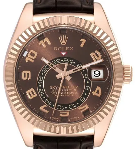 Rolex Sky-Dweller 326135 42mm Rose gold Brown