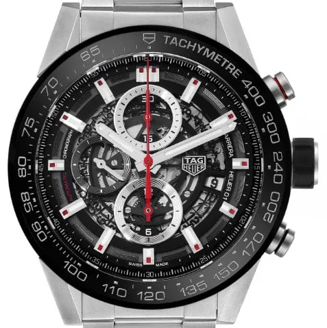 TAG Heuer Carrera CAR2A1W.BA0703 45mm Stainless steel Skeleton