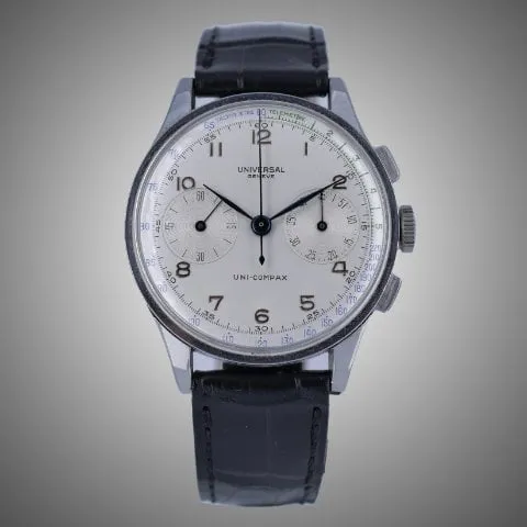 Universal Genève Compax 22517 37mm Stainless steel Silver