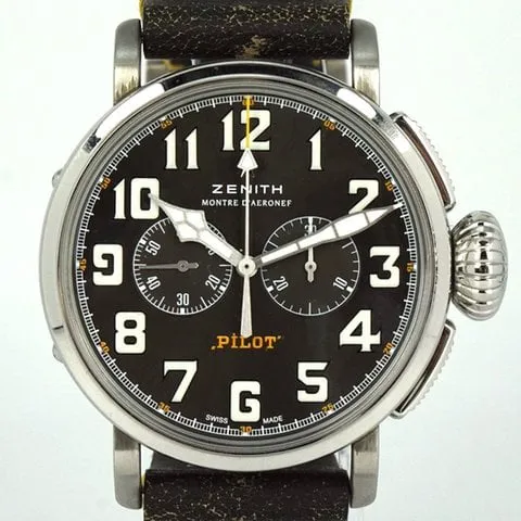 Zenith Pilot 03.2434.4069/20.I010 45mm Stainless steel Gray