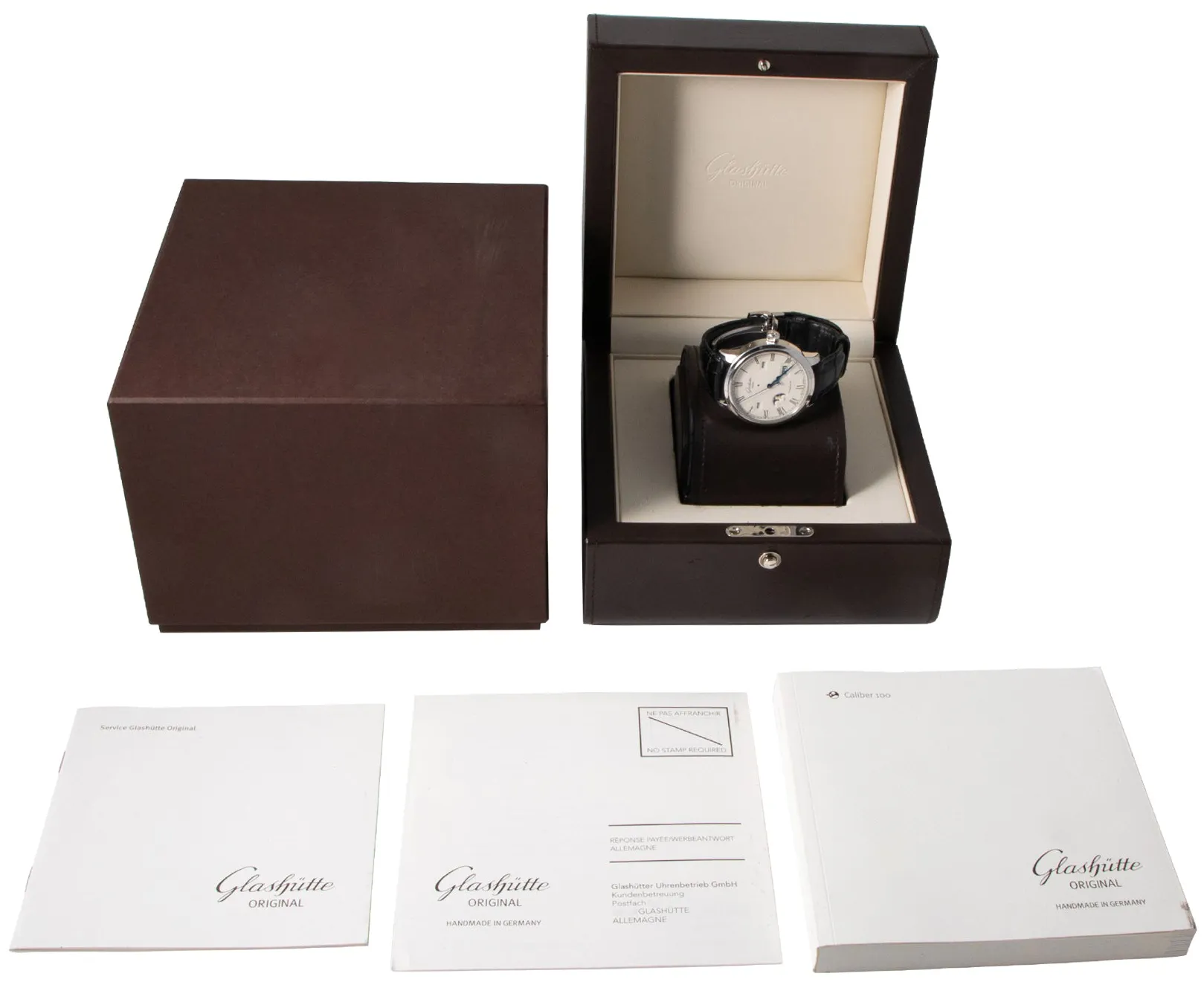 Glashütte Senator 100-02-22-12-50 42mm Stainless steel White 7