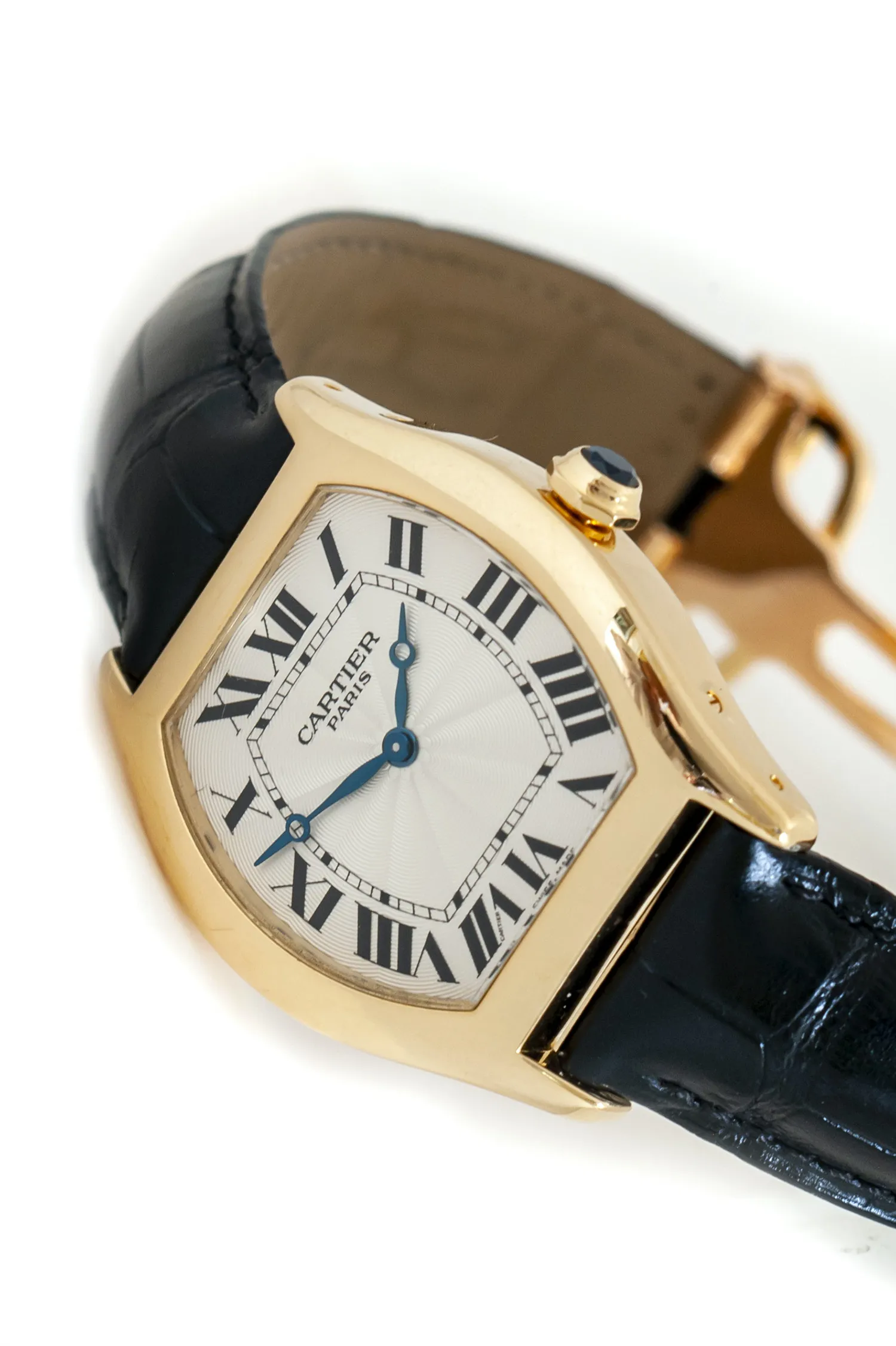 Cartier Tortue Collection Privée 2496C 34mm Yellow gold White 1