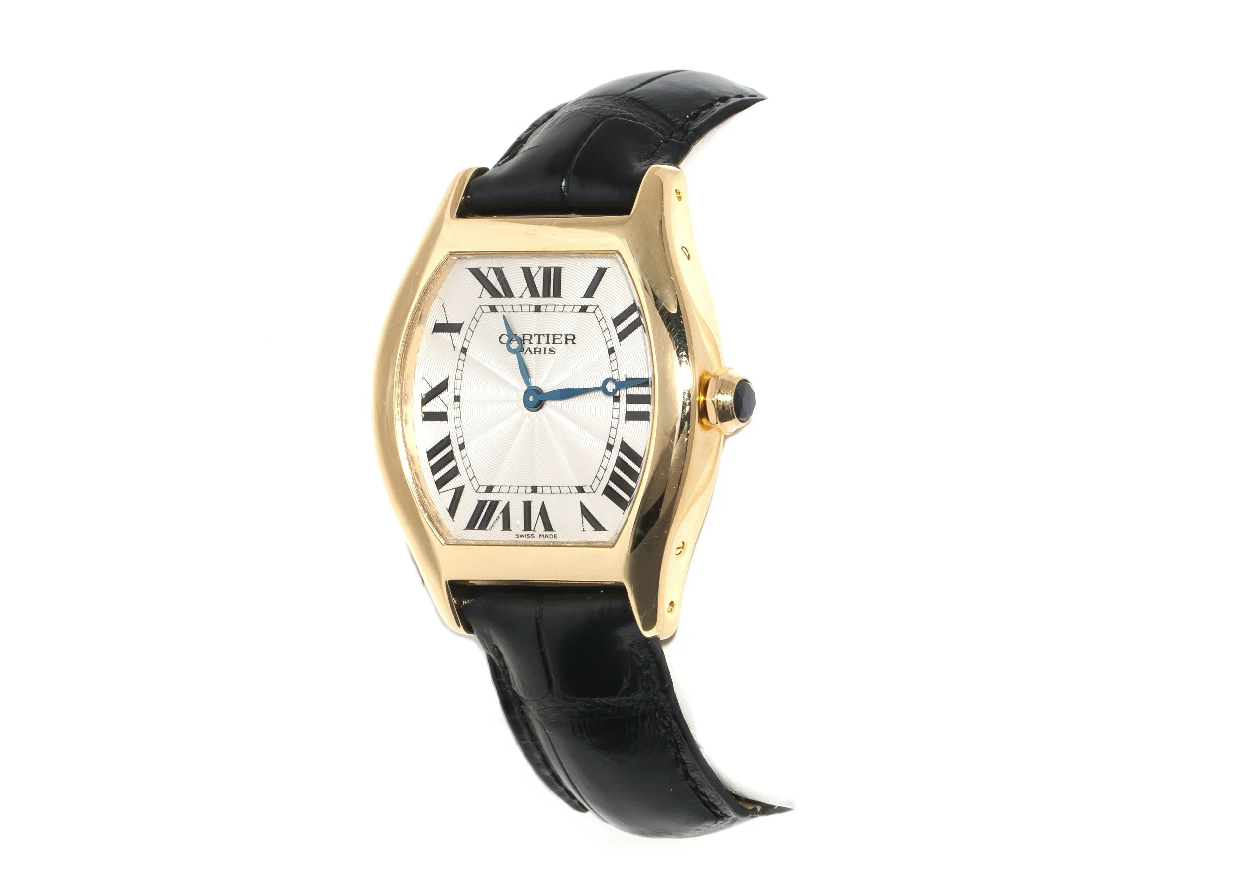 Cartier Tortue Collection Privée 2496C 34mm Yellow gold White 3