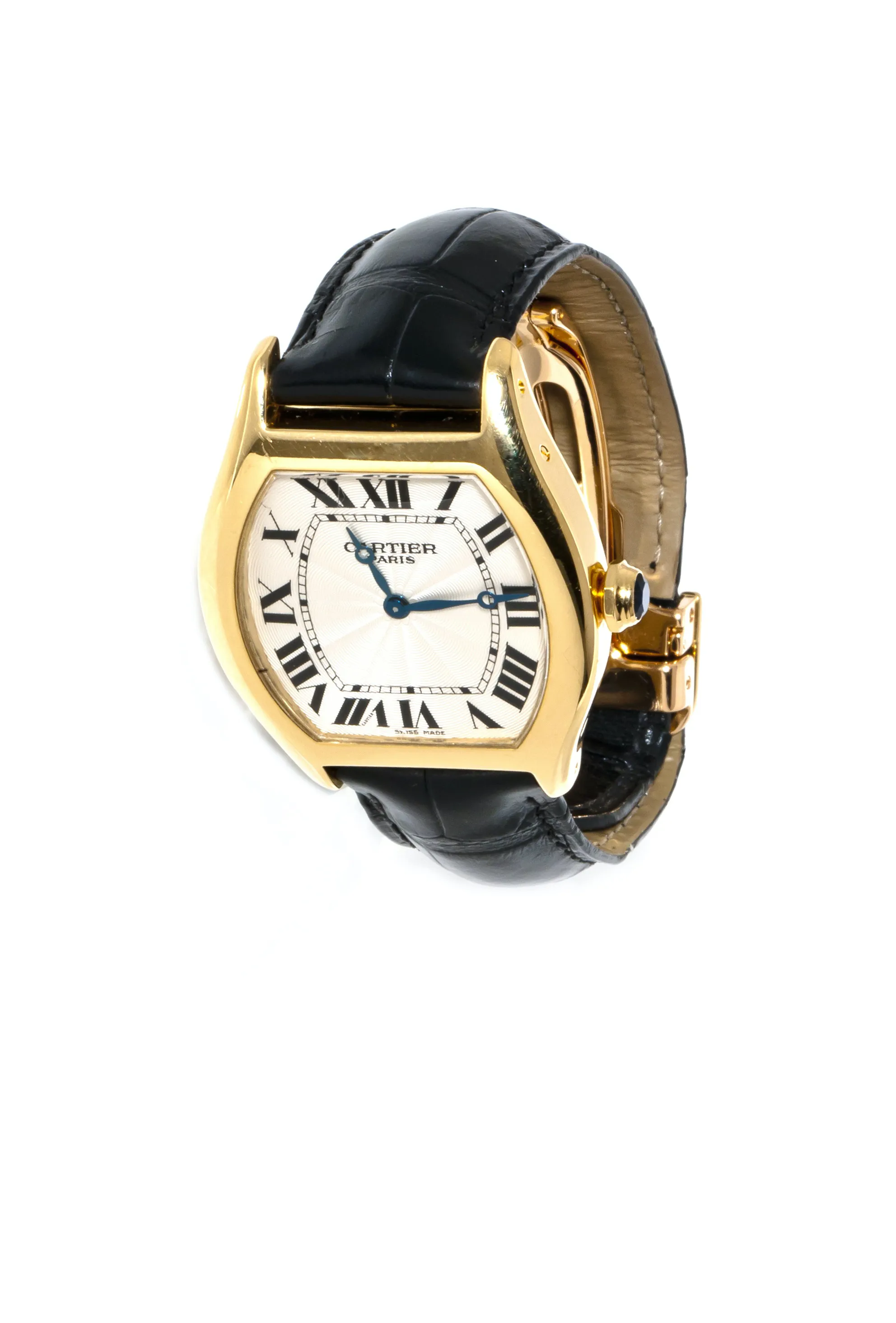 Cartier Tortue Collection Privée 2496C 34mm Yellow gold White 4