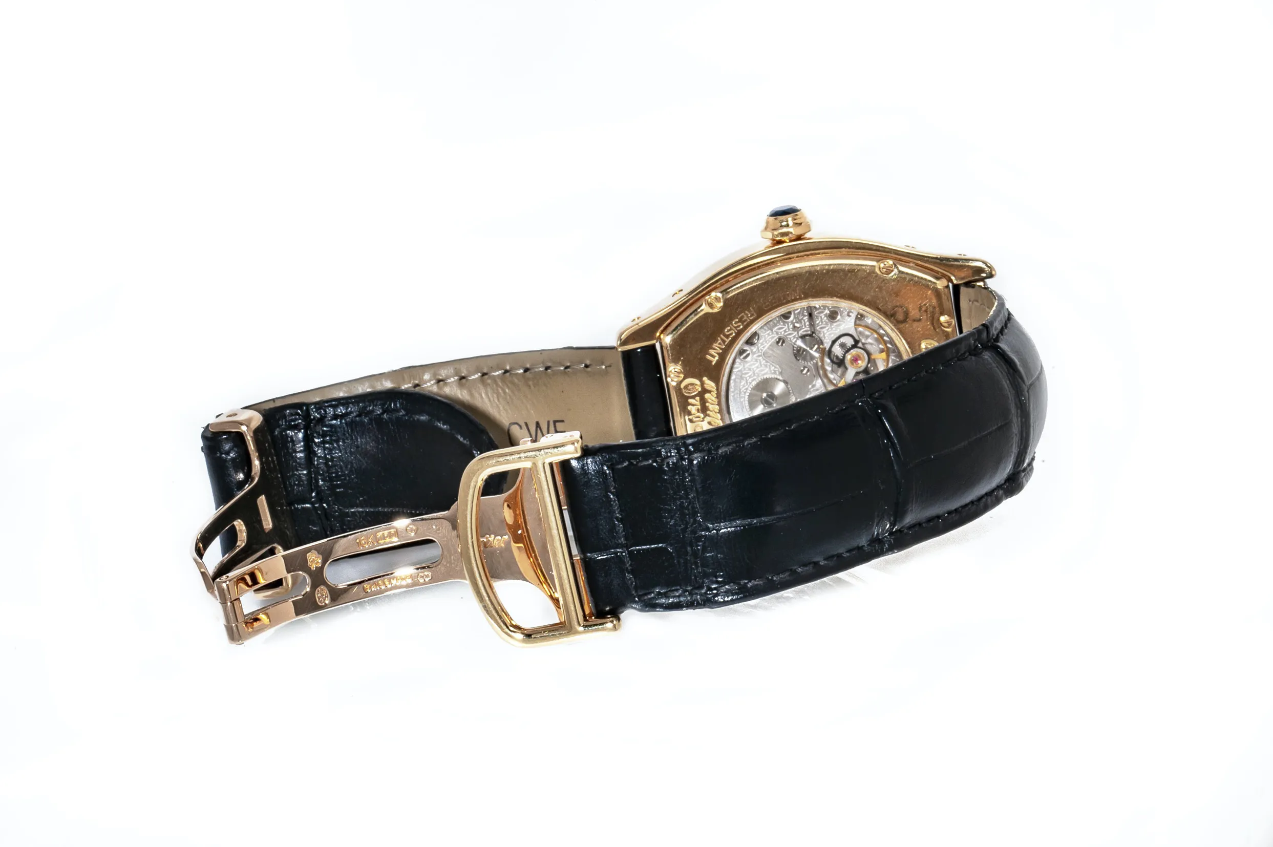 Cartier Tortue Collection Privée 2496C 34mm Yellow gold White 12