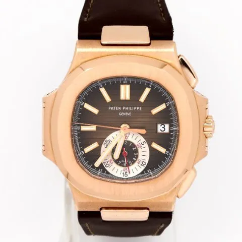 Patek Philippe Nautilus 5980R-001 40.5mm Rose gold Brown