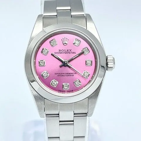 Rolex Oyster Perpetual 76080 24mm Stainless steel Rose