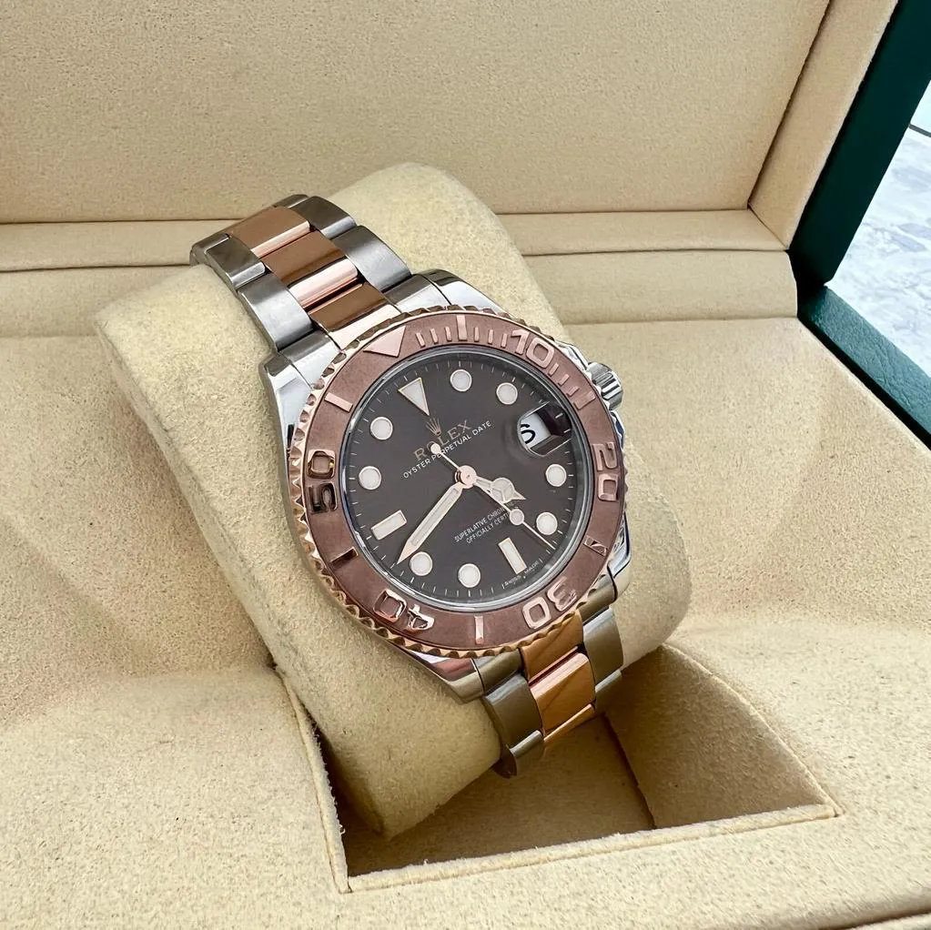 Rolex Yacht-Master 37 268621 37mm Rose gold and Stainless steel Chocolate 1