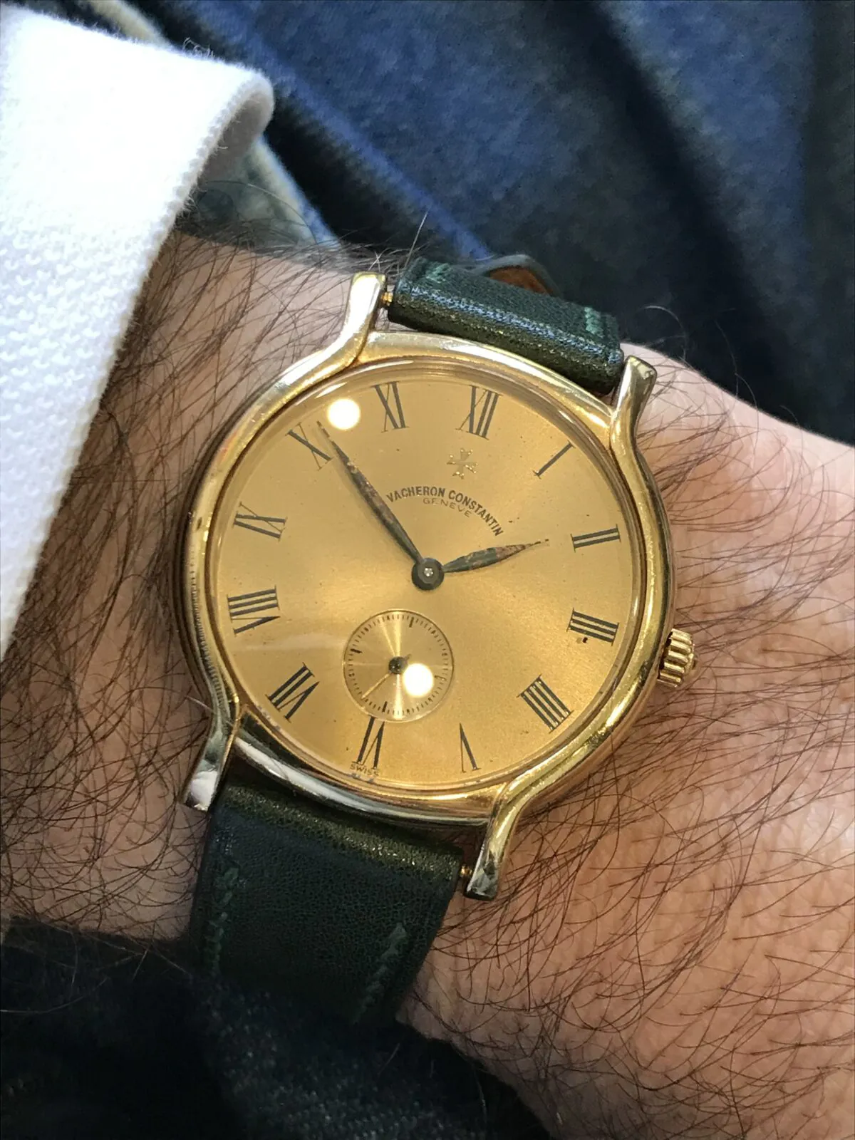 Vacheron Constantin Historique 33mm Yellow gold Champagne 14