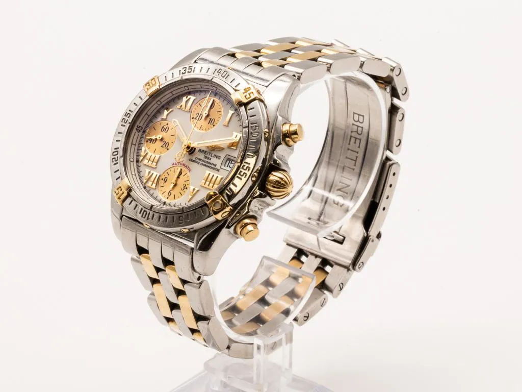 Breitling Cockpit B13358 39mm Yellow gold and Stainless steel Cream 2