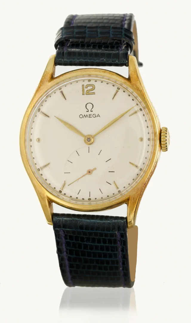 Omega 2508 34.5mm Yellow gold Silver