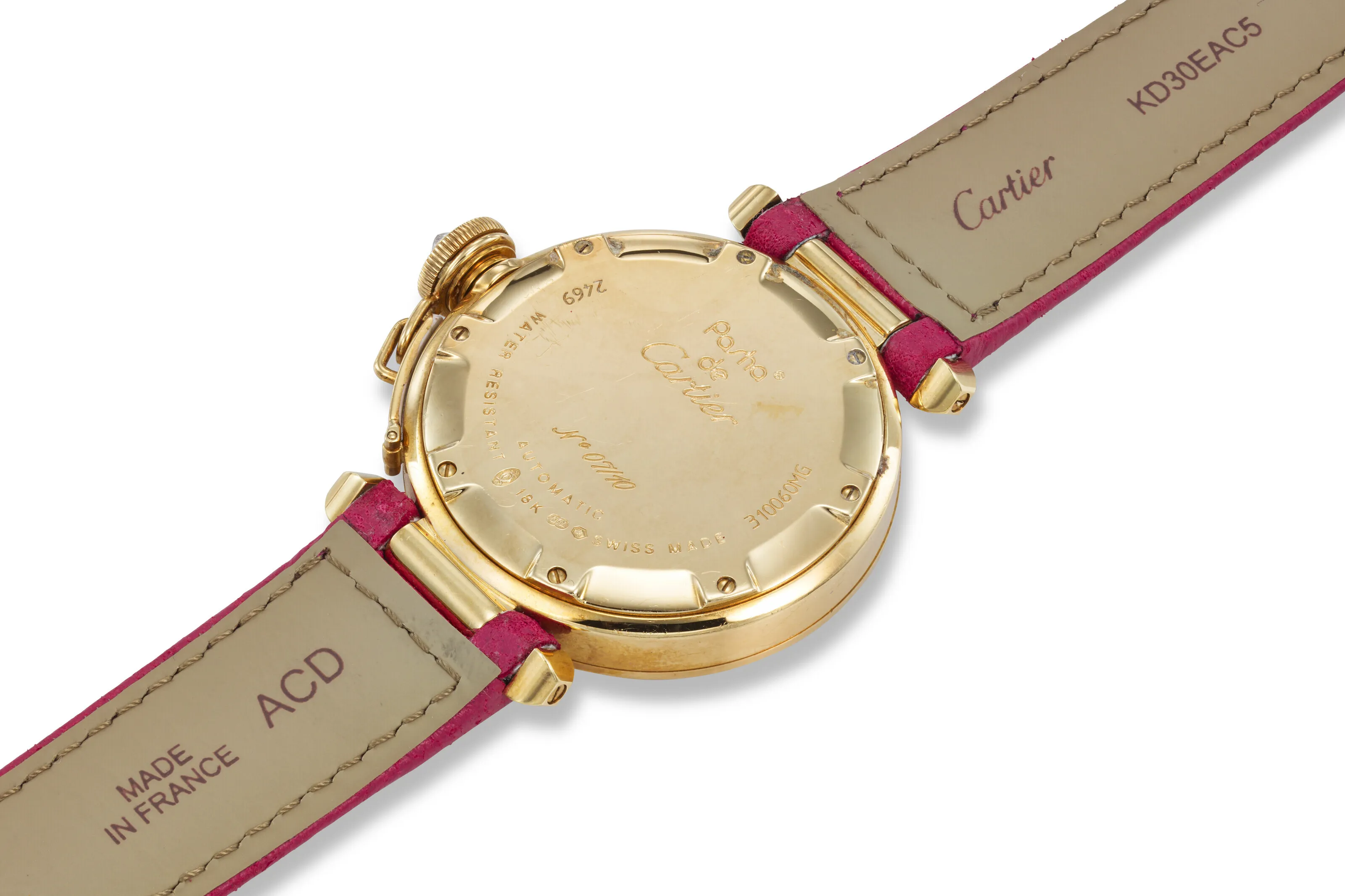 Cartier Pasha 2469 35mm Yellow gold and diamond-set Cloisonné 2