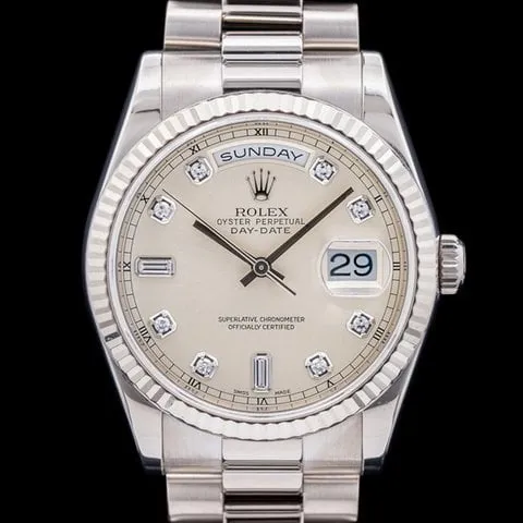 Rolex Day-Date 36 118239 36mm White gold Diamond